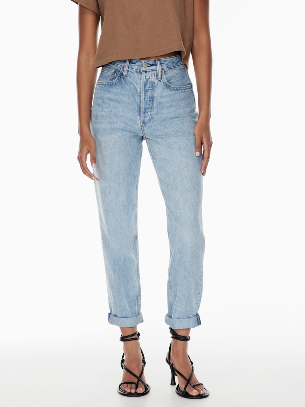Aritzia Denim Forum The Boyfriend High Rise Loose 28l Casual Jeans 90s